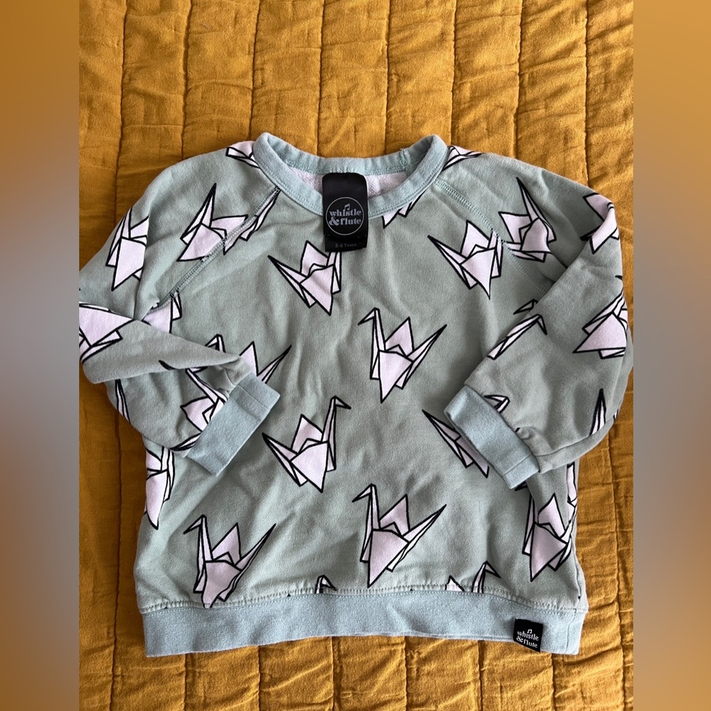 Whistle & Flute | Origami Crane Sweatshirt